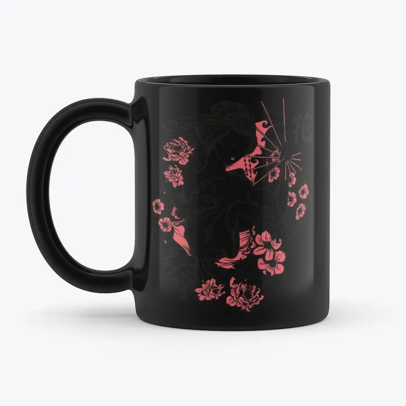 black lady mug